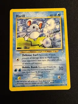 Marill 66/111 Neo Genesis Rare Vintage Pokemon Lp - Image 1