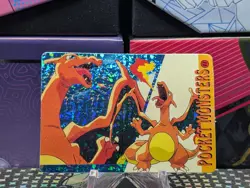 Pokemon Pocket Monsters Vending Prism Holo Vintage Sticker 11 CHARIZARD rare - Image 1