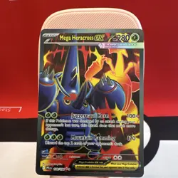 Pokemon Mega Heracross EX Holo 108/094 Me02: Phantasmal Flames Ultra Rare 280 HP - Image 1