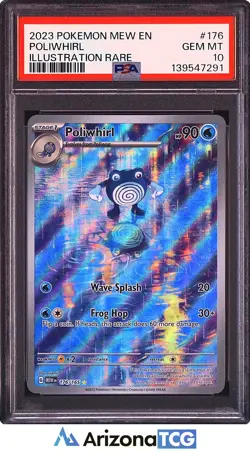 Pokemon 2023 Poliwhirl 176/165 Illustration Rare 151 GEM MINT PSA 10 - Image 1