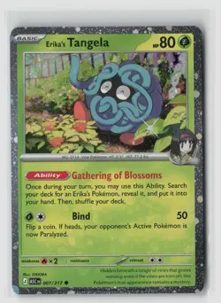 Erika's Tangela #007/217 Cosmos Holo Promo Pokemon TCG NM - Image 1