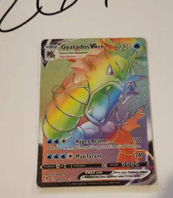 Pokemon TCG Gyarados VMAX 207/203 NM Rainbow Secret Sword&Shield Evolving Skies - Image 2