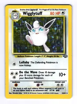 1999 Pokemon Jungle Wigglytuff #16 RH Holo NM - Image 1