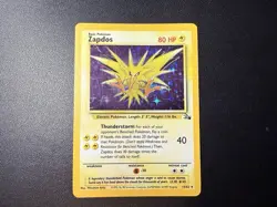 Pokemon TCG Zapdos Holo Rare Unlimited Fossil 15/62 LP- - Image 3