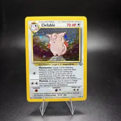 Clefable 1/64 Holo Rare Jungle Pokemon Vintage Unlimited Holo NM -j - Image 1