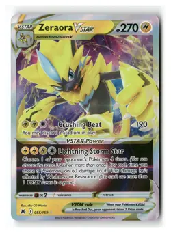 Zeraora VSTAR 055/159 Holo Rare VSTAR Crown Zenith Pokemon Near Mint - Image 1