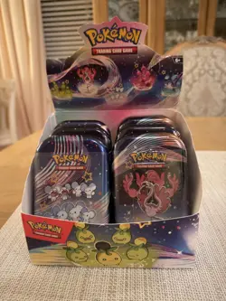 Pokemon Paldean Fates x6 Mini Tin - Factory Sealed - Image 1