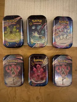 Pokemon Paldean Fates x6 Mini Tin - Factory Sealed - Image 2