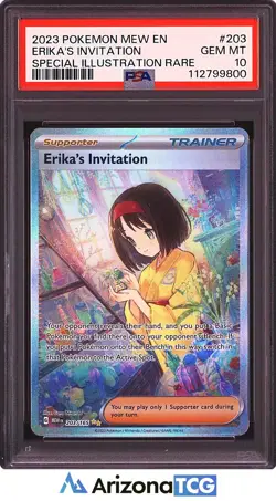 Pokemon 2023 Erika's Invitation 203/165 Full Art SIR 151 GEM MINT PSA 10 - Image 1