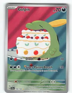 GULPIN 154/142 ILLUSTRATION RARE STELLAR CROWN POKEMON NM - Image 2