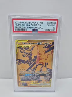 Pikachu & Zekrom GX - Promo SM Promos SM248 PSA 10 Pokemon - Image 1