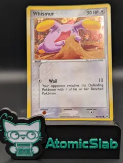 Pokemon TCG Whismur 82/101 EX Hidden Legends Reverse Holo 2004 (HP Crease) - Image 1