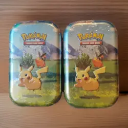 Lot Of 2 Pokemon TCG Mega Evolution Ascended Heros Mini Tin - Factory Sealed - Image 1