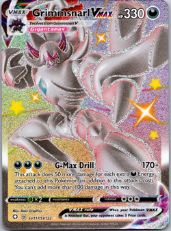 Pokemon Grimmsnarl VMAX SV117/SV122 Shining Fates: Shiny Vault Holo - NM - Image 1