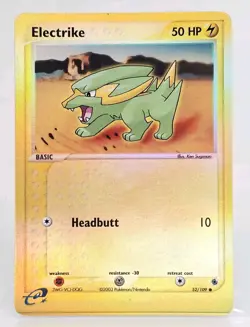 Electrike 52/109 Pokemon TCG EX Series Ruby and Sapphire Reverse Holo - Image 1