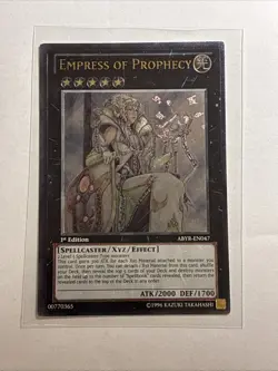 YuGiOh Empress of Prophecy Ultra Rare ABYR-EN047 - Image 1