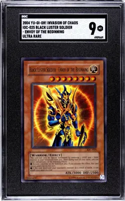 SGC 9 Mint 2004 Yu-Gi-Oh Black Luster Soldier - Envoy Of The Beginning IOC-025 - Image 1
