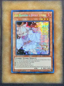 Yugioh Ash Blossom & Joyous Spring MP22-EN257 Secret Rare 1st Ed NM - Image 1