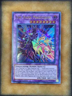 Yugioh The Dark Magicians LED6-EN001 Ultra Rare 1st Ed NM - Image 1
