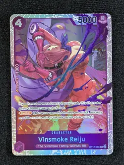2025 One Piece VINSMOKE REIJU #OP12-063 Legacy of the Master Super Rare - Image 1