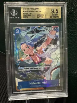 One Piece Nefeltari Vivi EB02-026 SR Alternate Art BGS 9.5 Gem Mint - Image 1