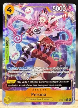 Perona OP14-111 R (Alt Art) The Azure Sea's Seven One Piece English NM - Image 1