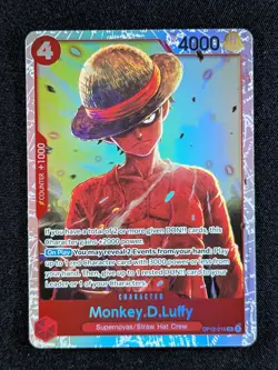 2025 One Piece MONKEY.D.LUFFY #OP12-015 Legacy of the Master Super Rare ENG B - Image 1