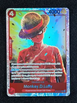 2025 One Piece MONKEY.D.LUFFY #OP12-015 Legacy of the Master Super Rare ENG - Image 1