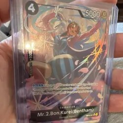 One Piece Mr.2.Bon.Kurei (Bentham) Character Card OP14-091 CCG Holo 5000 Power - Image 1