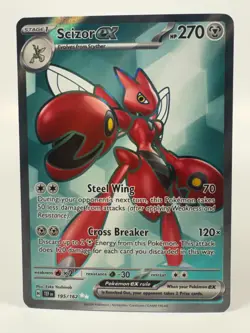 Scizor ex 195/162 Temporal Forces Holo Pokemon Card - Image 1