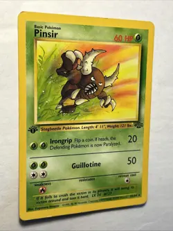 1999 POKEMON TCG 1st Edition Pinsir 25/64 Jungle Set Rare Vintage Card WOTC LP - Image 3