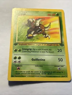 1999 POKEMON TCG 1st Edition Pinsir 25/64 Jungle Set Rare Vintage Card WOTC LP - Image 5