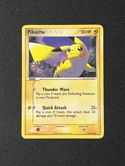 Pikachu EX Holon Phantoms 2006 #78/110 Pokemon Card - Image 1
