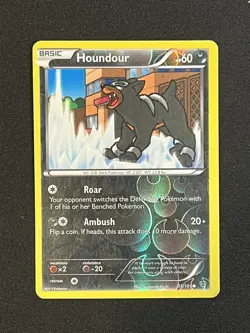 Pokemon TCG Card 2013 Black & White Plasma Blast Houndour 55/101 REVERSE HOLO LP - Image 1