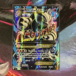 Pokemon M Mewtwo EX Breakthrough Ultra Rare Full Art Holo 159/162 230 HP Card - Image 1
