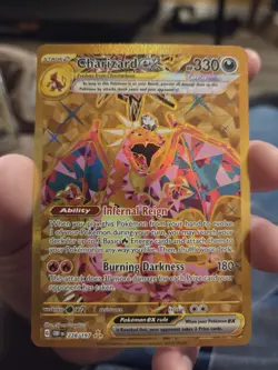 Pokemon TCG Charizard EX Hyper Rare Holo Card 228/197 Sv03: Obsidian Flames - Image 1