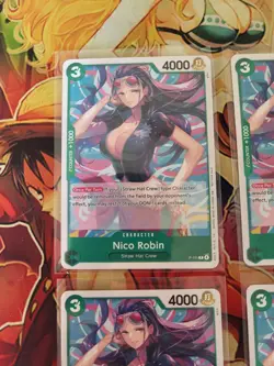4x Nico Robin P-111 Heroines Edition Promo One Piece Card English Near Mint! - Image 5