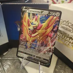 Zamazenta V 139/202 Sword & Shield Base Ultra Rare Pokemon Card NM See Photos - Image 2