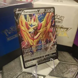 Zamazenta V 139/202 Sword & Shield Base Ultra Rare Pokemon Card NM See Photos - Image 3