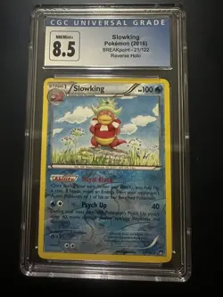 Slowking Pokemon 2016 Breakpoint 21/122 Reverse Holo Graded CGC 8.5 NM/Mint Card - Image 1