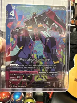 Psycho Gundam LR+ Alt Art GD02-001 Dual Impact Gundam TCG Card Game - Image 1