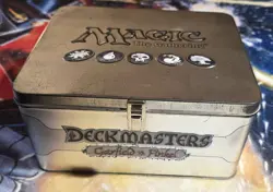 MTG Deckmasters Garfield vs Finkel Metal Storage Tin Only (w/ Plastic Insert) - Image 1