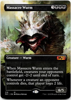 Massacre Wurm (Alternate Art) - [Core Set 2021] MTG (M21) #316 - Magic NM 💀 - Image 1