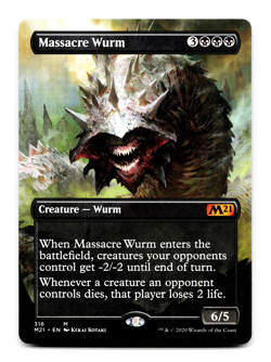 Massacre Wurm (Alternate Art) - [Core Set 2021] MTG (M21) #316 - Magic NM 💀 - Image 3