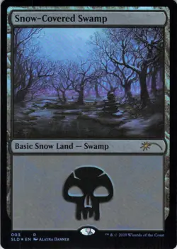 Snow-Covered Swamp - Foil - Secret Lair Eldraine Wonderland - 3 NM - Image 2
