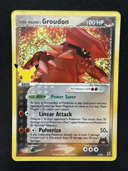 Team Magma's Groudon 9/95 Celebrations: Classic Collection Holo Pokemon - Image 1
