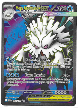 Mega Evolution Abomasnow ex Ultra Rare 157/132 Near Mint Pokemon TCG - Image 1