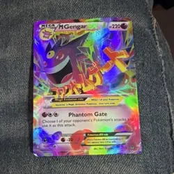 Pokemon M Gengar EX Mega Full Art Holo 220 HP Card 121/119 English - Image 1