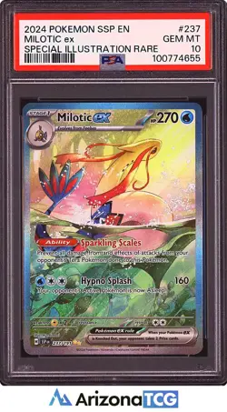 Pokemon 2024 Milotic ex 237/191 SIR Surging Sparks GEM MINT PSA 10 - Image 1