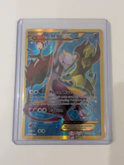 Pokemon Mewtwo EX TCG Full Art Holo Card 163/162 XY Breakthrough Secret Rare - Image 1